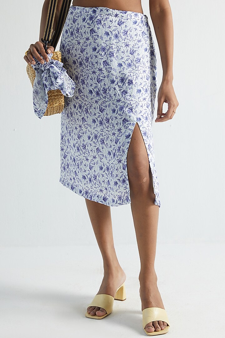 White Bemberg Skirt by Reistor at Pernia's Pop Up Shop