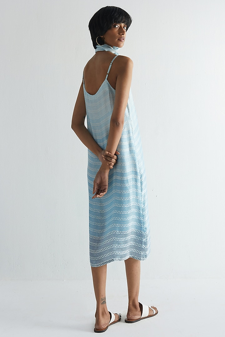Powder Blue Bemberg Slip Summer Dress by Reistor at Pernia's Pop Up Shop