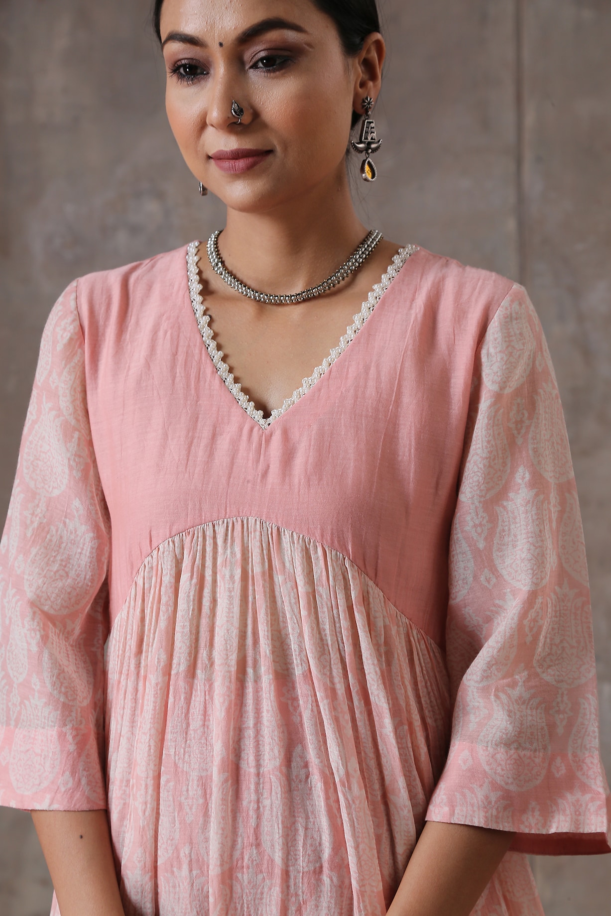 Pink Rekha Kurta Set