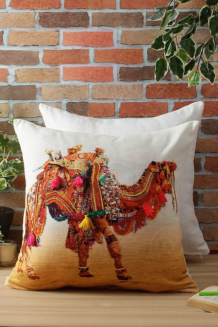 Multi-Colored Printed Cushion Cover by Reme lifestyle