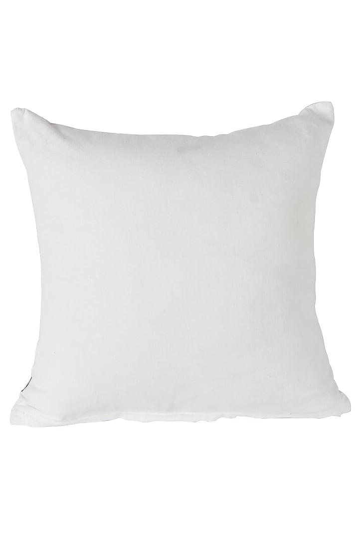 White Embroidered Cushion Cover by Reme lifestyle at Pernia's Pop Up Shop