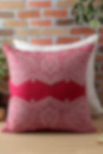 Fuchsia Embroidered Cushion Cover by Reme lifestyle