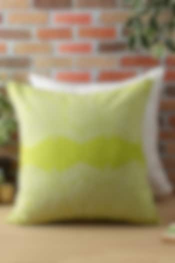 Lime Embroidered Cushion Cover by Reme lifestyle
