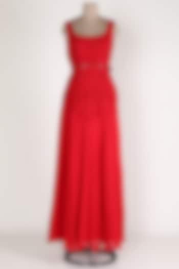 Red Thread Embroidered Engagement Gown by Renee Label at Pernia's Pop Up Shop