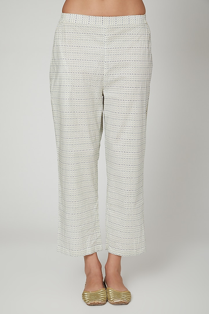 Lime Printed Kurta With Pants by Renee Label at Pernia's Pop Up Shop