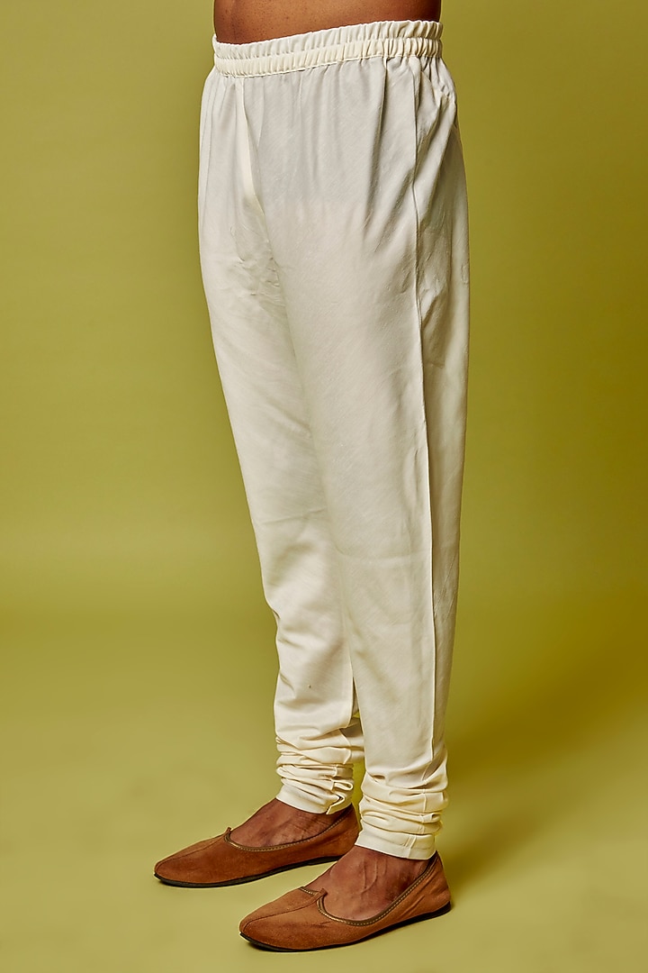Cream Cotton Silk Kurta Set by RE:O:SA at Pernia's Pop Up Shop