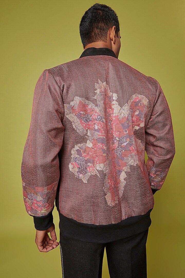 Black Velvet Bomber Jacket by RE:O:SA at Pernia's Pop Up Shop