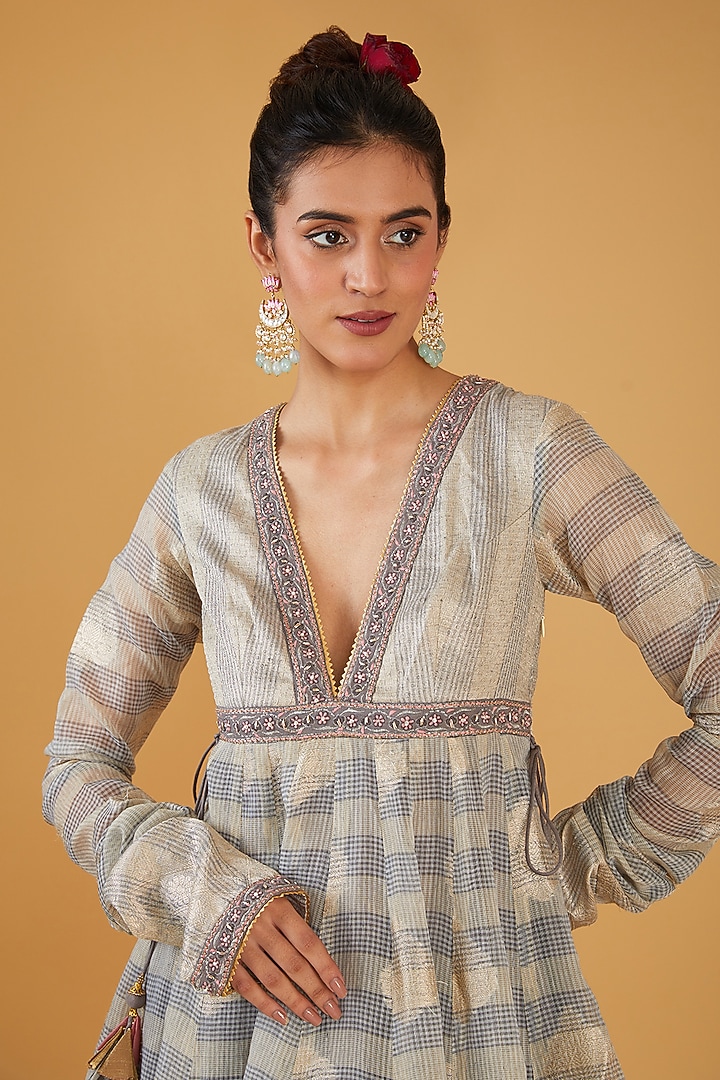 grey dress india Dark Grey Linen Long Dress 40