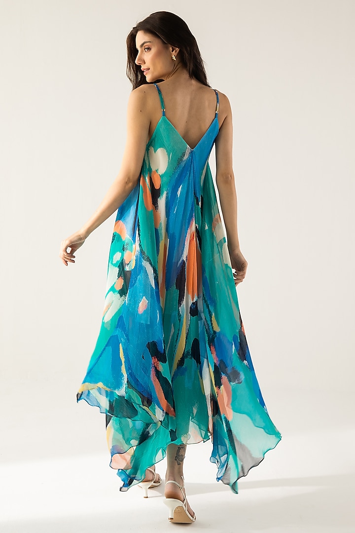 sachin and babi light blue dress Buy Designer Chiffon Party Dresses Online main image 0