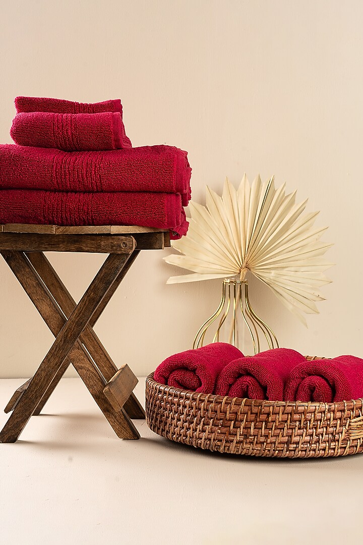 Red Face Towels by By ADAB at Pernia's Pop Up Shop