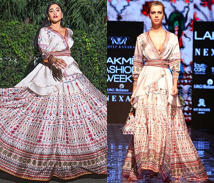 Ivory Printed Lehenga Skirt by Rajdeep Ranawat at Pernia's Pop Up Shop