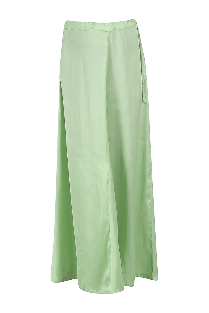 Pistachio embroidered saree with blouse available only at Pernia's Pop Up Shop.