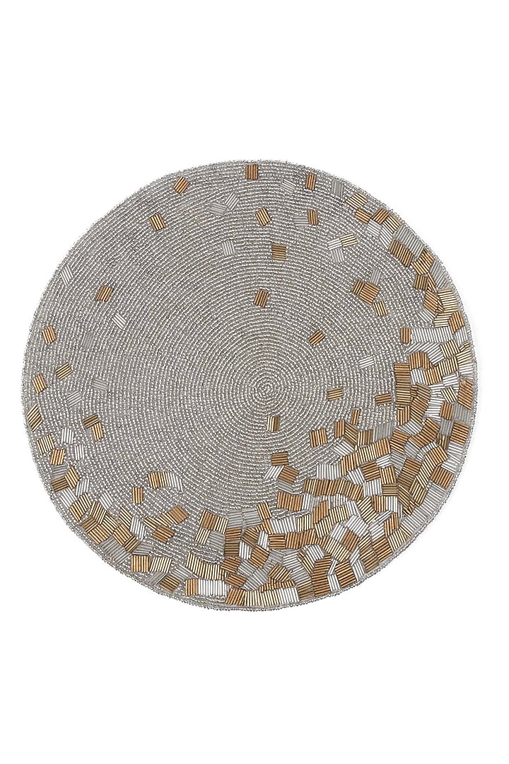 Gold & Silver Sand Table Mats (Set of 4) by Eris home at Pernia's Pop Up Shop
