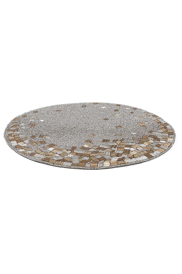 Gold & Silver Sand Table Mats (Set of 4) by Eris home at Pernia's Pop Up Shop