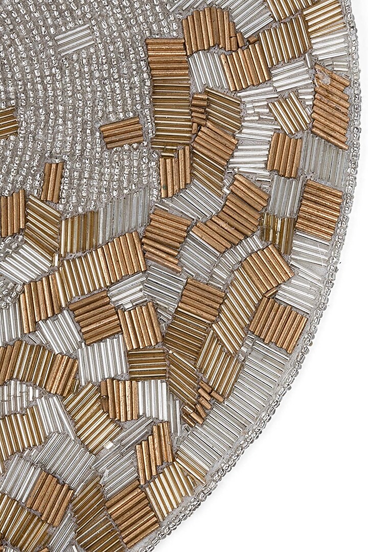 Gold & Silver Sand Table Mats (Set of 4) by Eris home at Pernia's Pop Up Shop