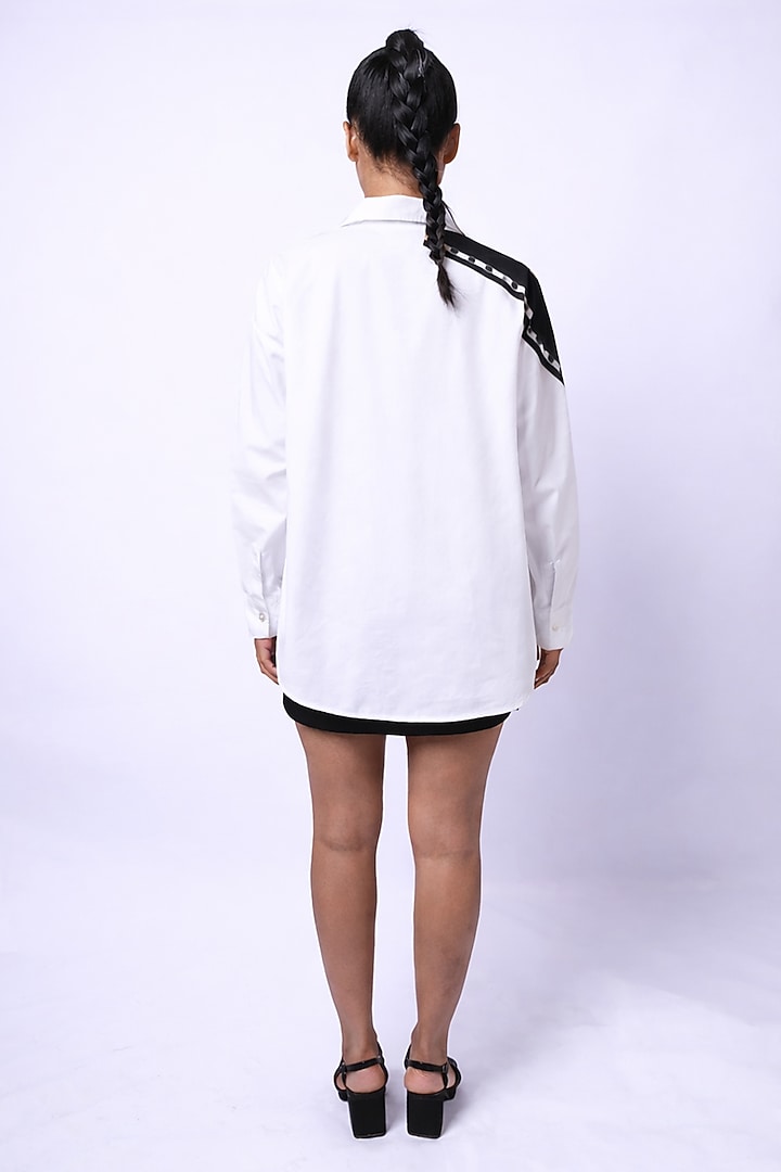 Pink & White Cotton Printed Shirt by Richaa Goenka at Pernia's Pop Up Shop
