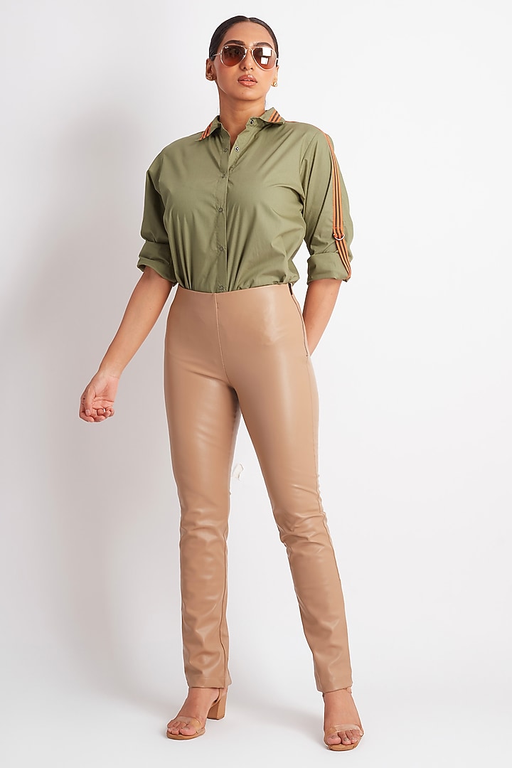 White Cotton Embroidered Shirt by Richaa Goenka at Pernia's Pop Up Shop