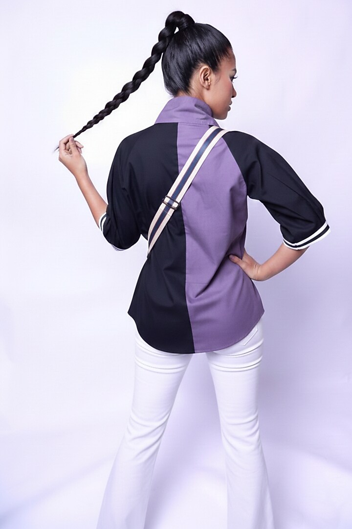 Multi-Colored Cotton Cutwork Embroidered Shirt by Richaa Goenka at Pernia's Pop Up Shop