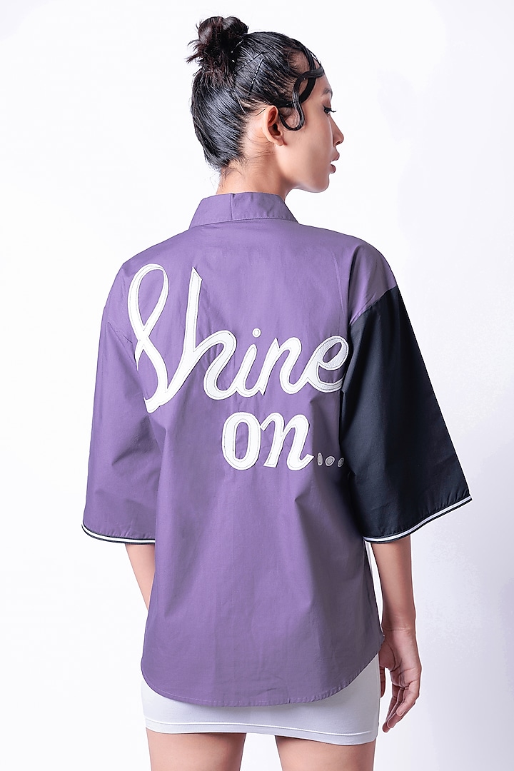 Multi-Colored Cotton Embroidered Shirt by Richaa Goenka at Pernia's Pop Up Shop