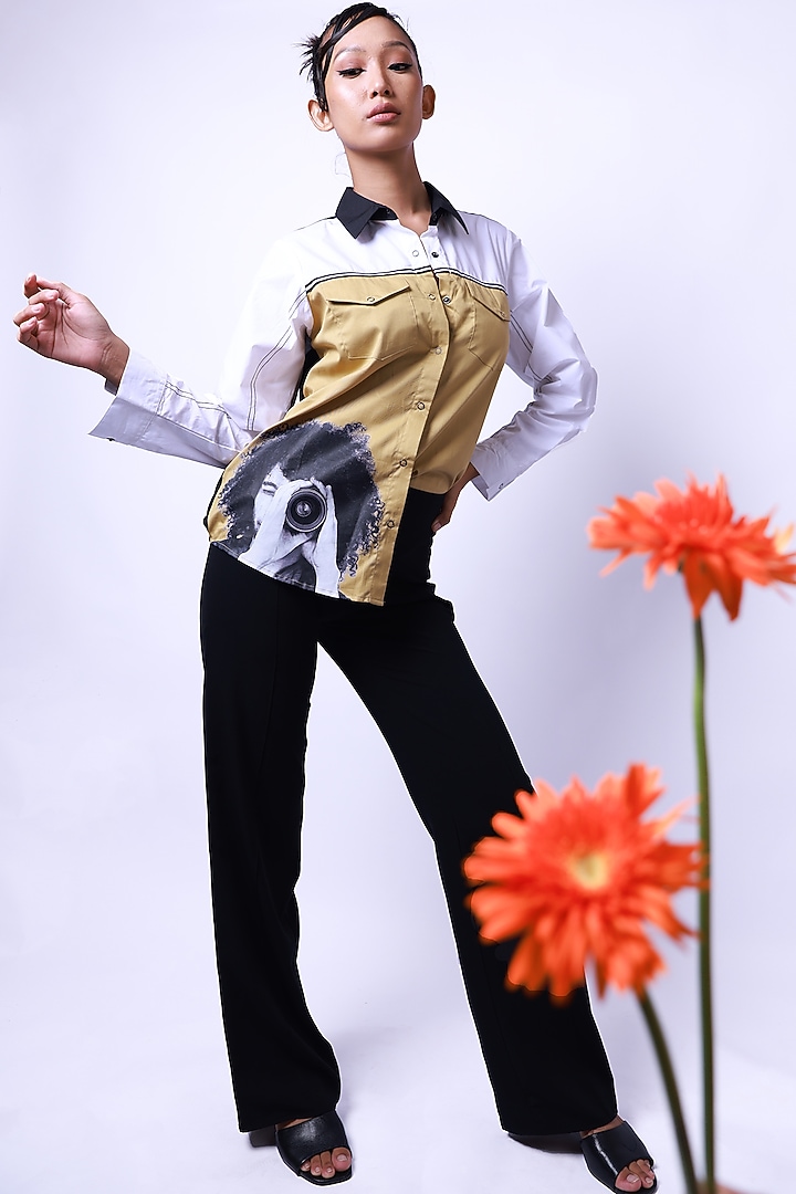 Multi-Colored Cotton Printed Shirt by Richaa Goenka at Pernia's Pop Up Shop
