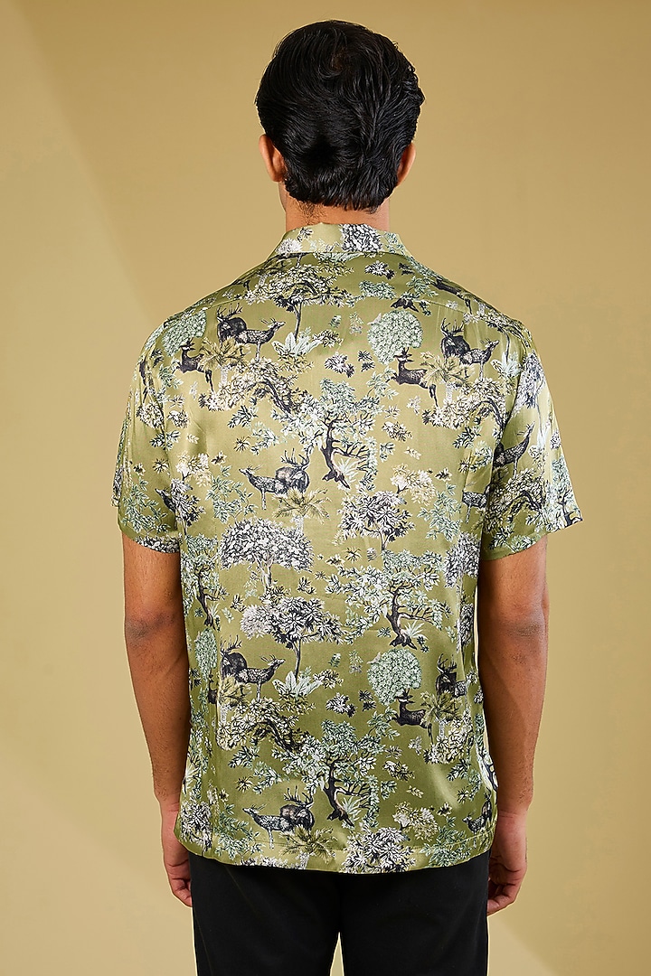Multi-Colored Silk Printed Wedding Shirt by Rohit Gandhi & Rahul Khanna Men at Pernia's Pop Up Shop