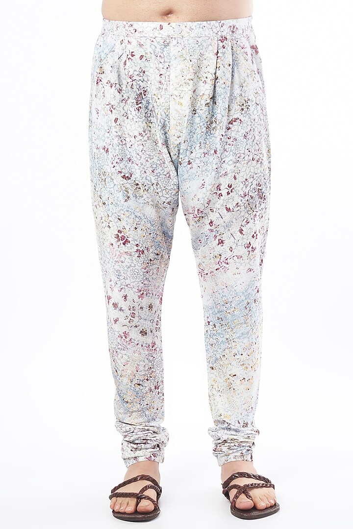 Multi-Colored Silk Printed Kurta Set by Rohit Gandhi & Rahul Khanna Men at Pernia's Pop Up Shop