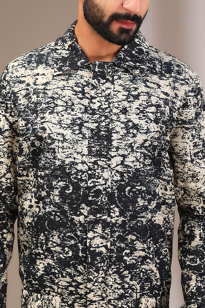 Multi-Colored Cotton Printed Jacket by Rohit Gandhi & Rahul Khanna Men at Pernia's Pop Up Shop