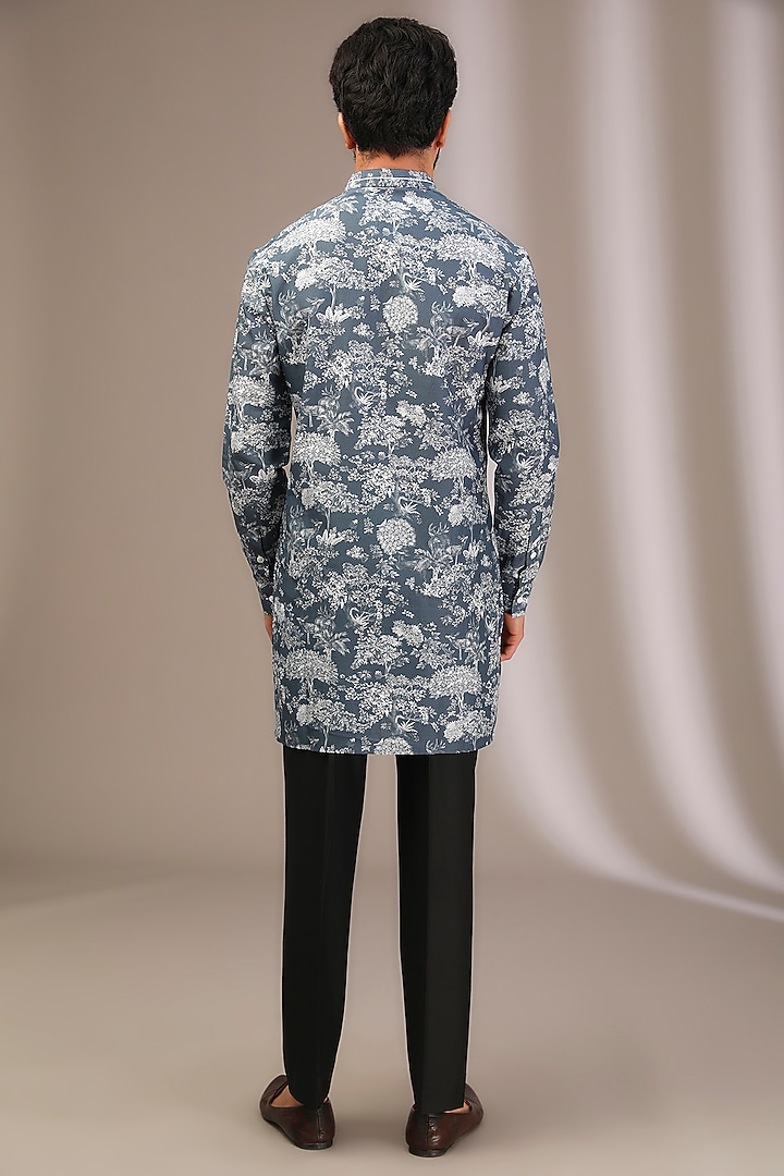 Multi-Colored Cotton Printed Kurta by Rohit Gandhi & Rahul Khanna Men at Pernia's Pop Up Shop