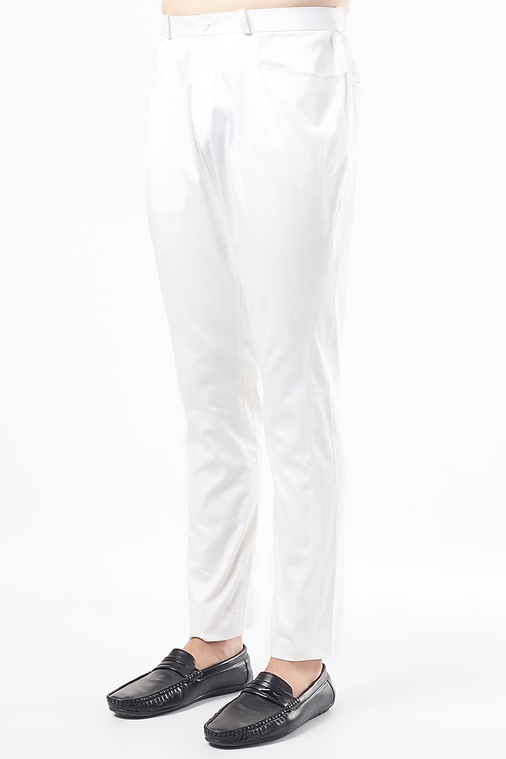 Powder Blue Silk Thread Embroidered Groom Sherwani Set by Rohit Gandhi & Rahul Khanna Men at Pernia's Pop Up Shop