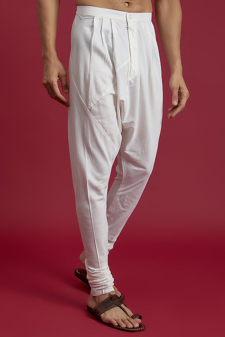 Pink Cotton Printed & Embroidered Kurta Set by Rohit Gandhi & Rahul Khanna Men at Pernia's Pop Up Shop