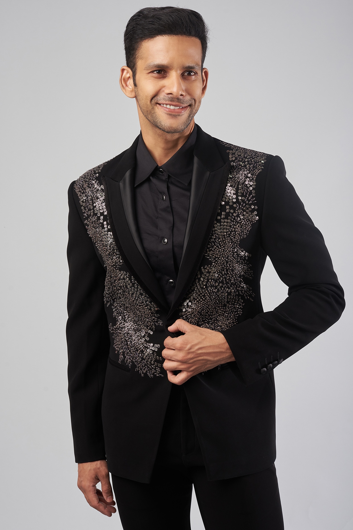 Men's 2 Pieces Jacquard Blazer Suits 1 Button India | Ubuy