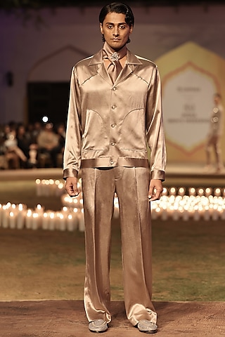 Regal Satin Co-Ord Set by Rohit Gandhi & Rahul Khanna Men