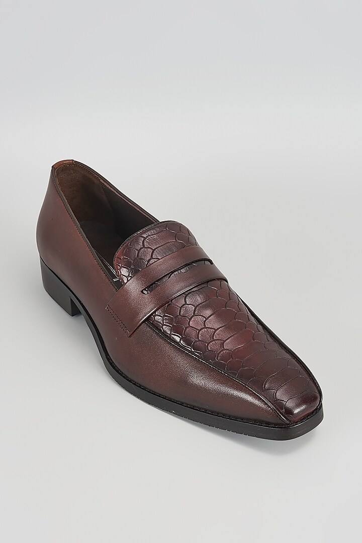 Tan Leather Shoes by Rohit Gandhi & Rahul Khanna Men at Pernia's Pop Up Shop