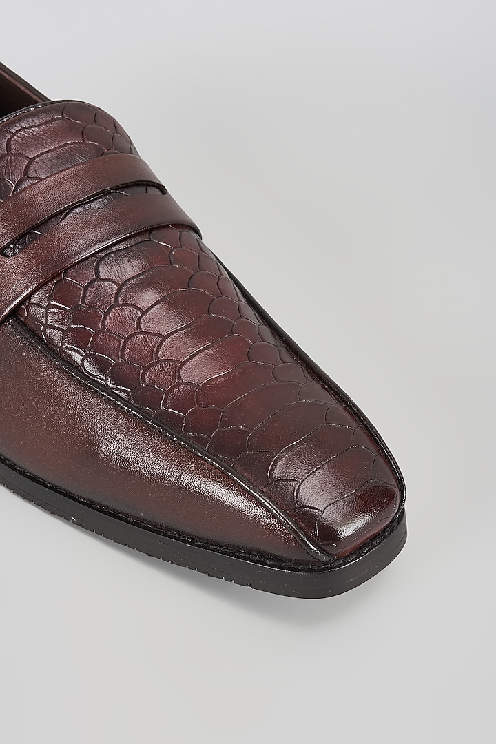 Tan Leather Shoes by Rohit Gandhi & Rahul Khanna Men at Pernia's Pop Up Shop