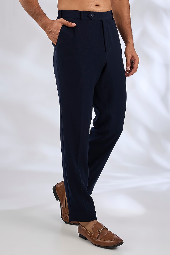 Pacific Blue Velvet Tuxedo Set by Rohit Gandhi & Rahul Khanna Men at Pernia's Pop Up Shop