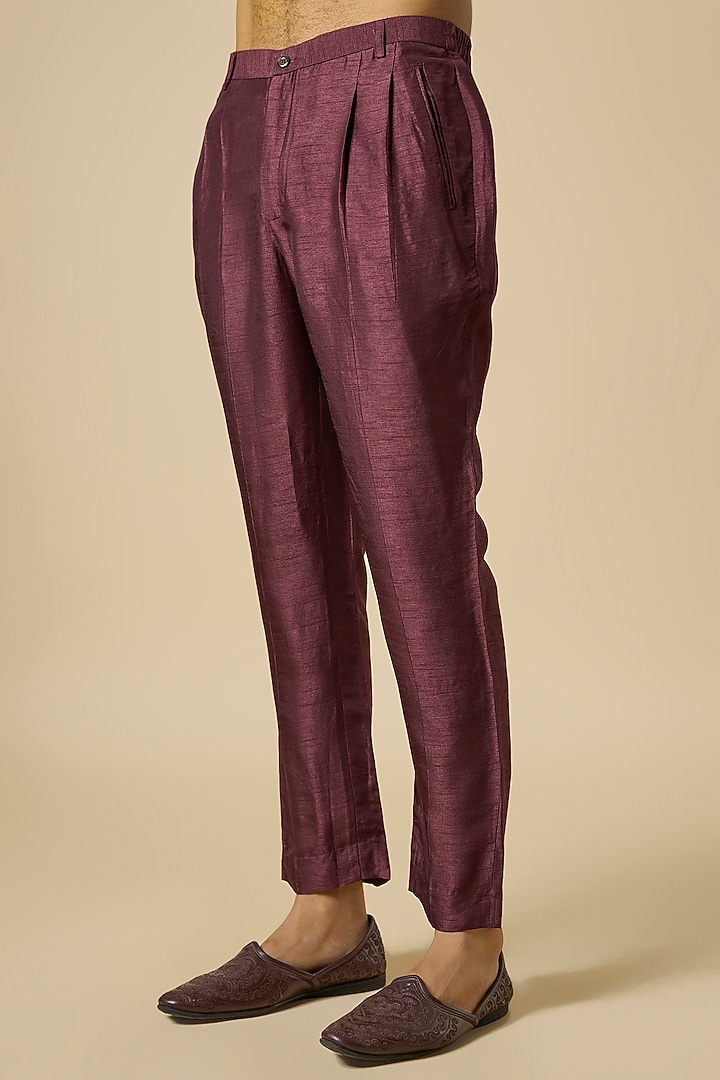 Wine Velvet Groom Indowestern Set by Rohit Gandhi & Rahul Khanna Men at Pernia's Pop Up Shop