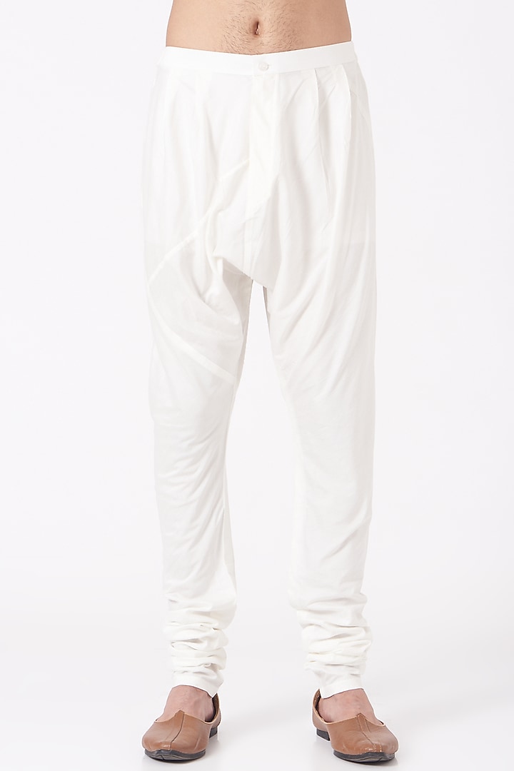 Pink Cotton Cross Pintucked Kurta Set by Rohit Gandhi & Rahul Khanna Men at Pernia's Pop Up Shop