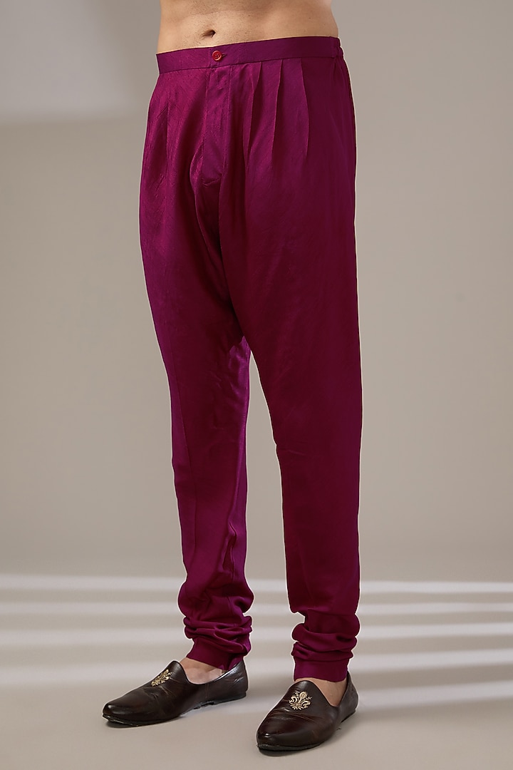 Purple Silk Kurta Set by Rohit Gandhi & Rahul Khanna Men at Pernia's Pop Up Shop