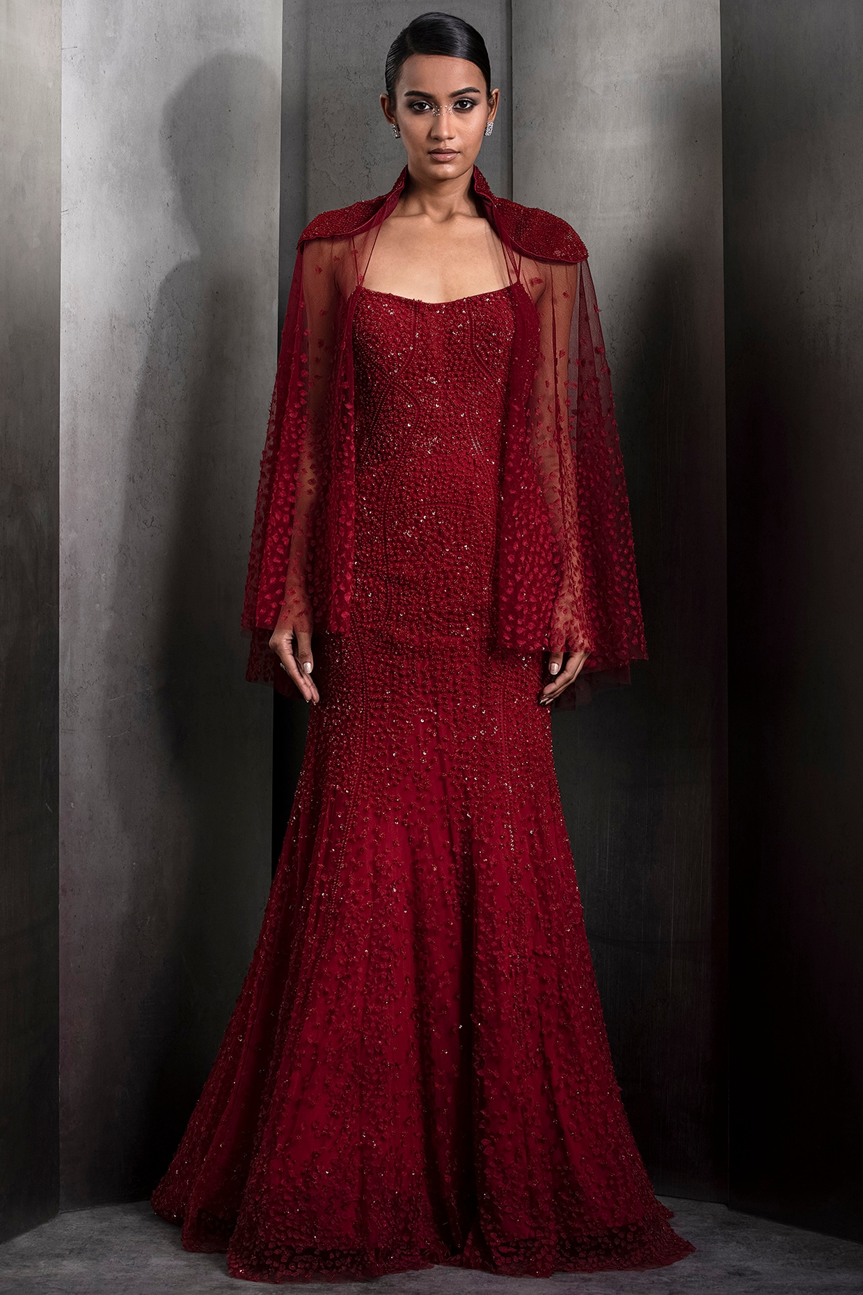 Buy Red Prom Dress, Red Inspired Wedding Dress, Long Dress, Red Embellished  Prom Dress. Online in India - Etsy