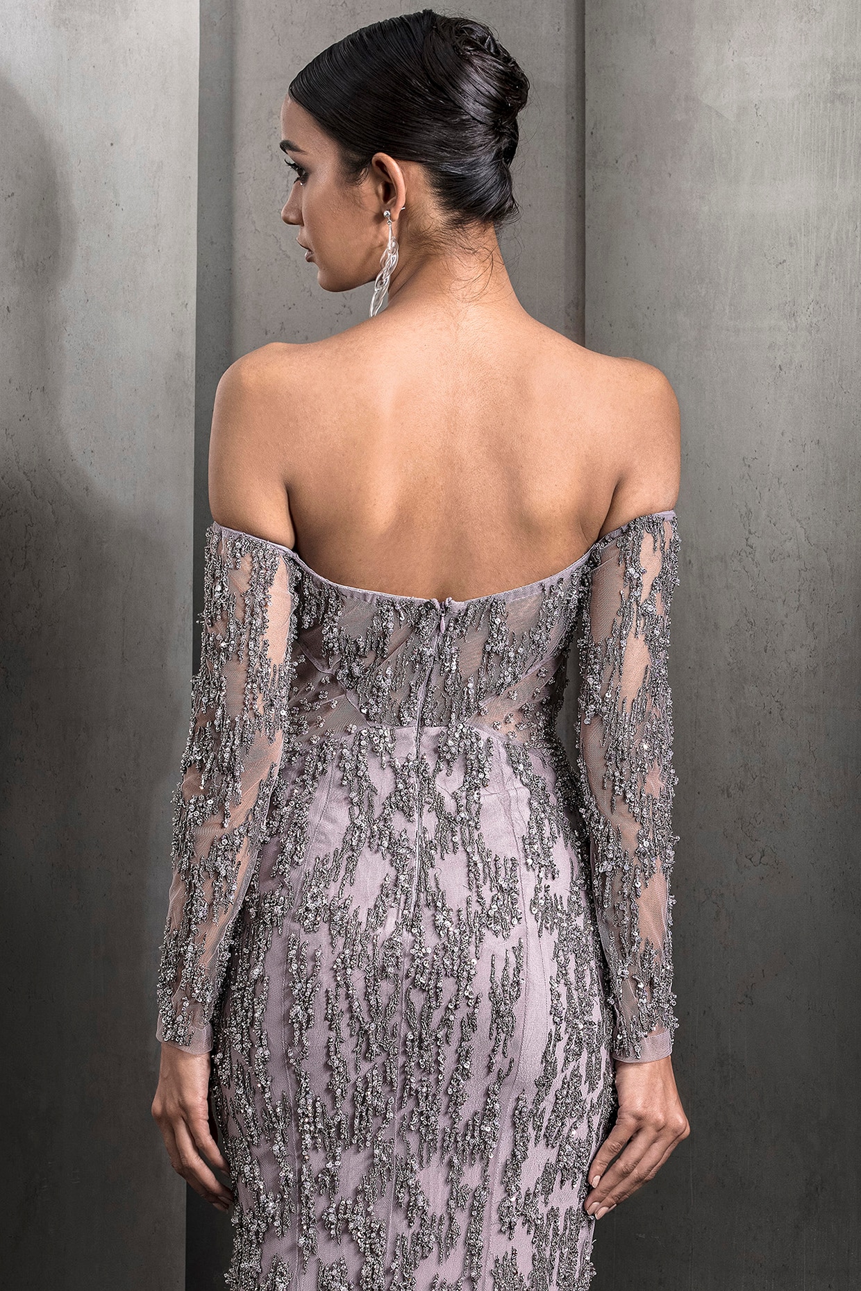 rosemuse Tack mermaid dress グレー ロゼミューズ Rosé Muse tack