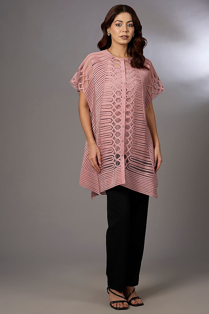 Swiss Rose Tulle Top by Rohit Gandhi & Rahul Khanna at Pernia's Pop Up Shop