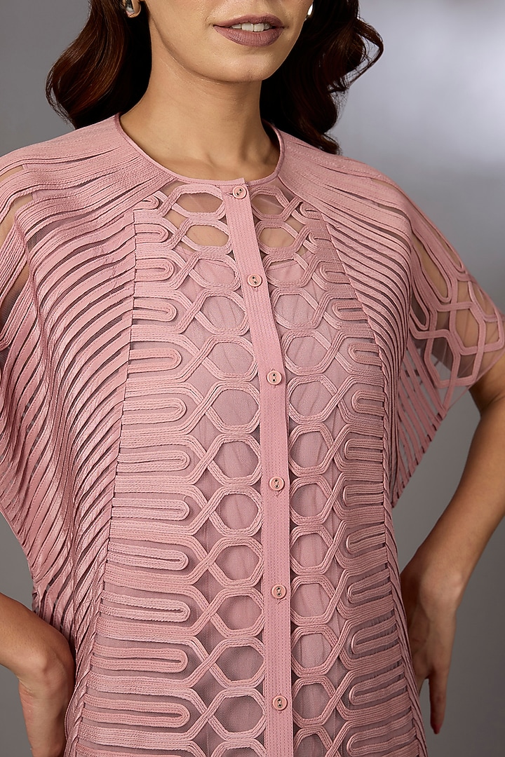 Swiss Rose Tulle Top by Rohit Gandhi & Rahul Khanna at Pernia's Pop Up Shop