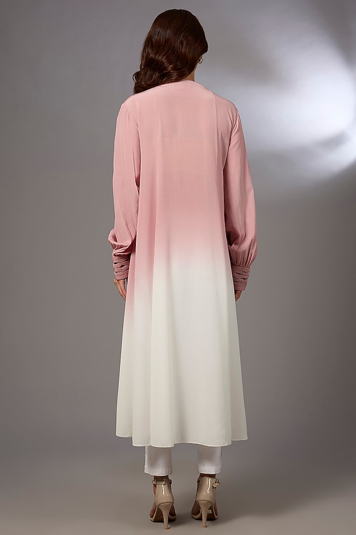 Swiss Rose Viscose Crepe Top by Rohit Gandhi & Rahul Khanna at Pernia's Pop Up Shop