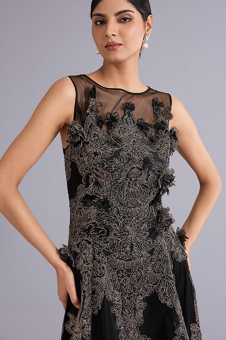 dark wood and gold dresser Vantis High-Low Sleeveless Dress