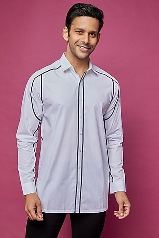 White Cotton Shirt by Rohit Gandhi & Rahul Khanna Men