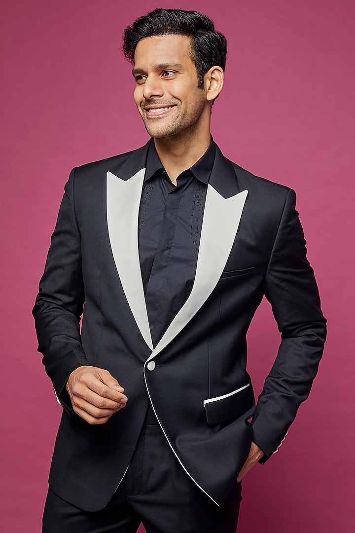 Rohit Gandhi + Rahul Khanna - Making the groom look incredibly handsome and  bold , the custom mangrove tuxedo is a masterpiece of intricacy and precise  detailing especially designed for Ranveer Singh