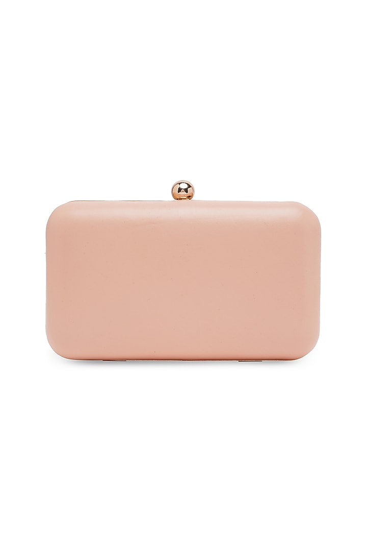 Pink Sheepskin Leather Embroidered Clutch by Richa Gupta at Pernia's Pop Up Shop