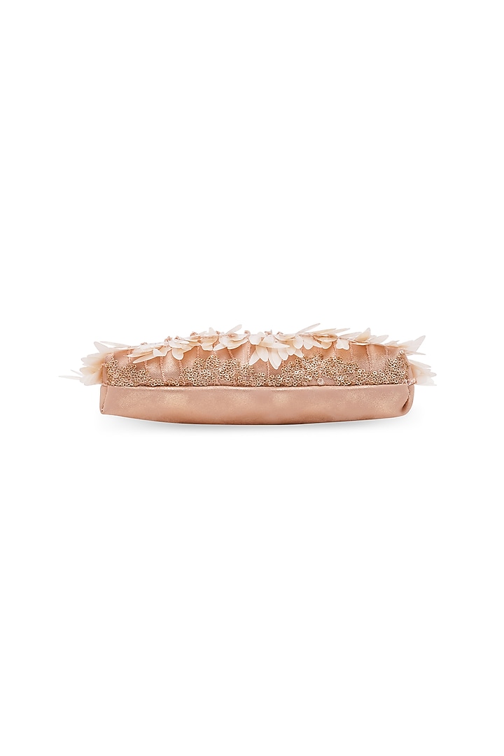 Pink Suede Embellished Clutch by Richa Gupta at Pernia's Pop Up Shop