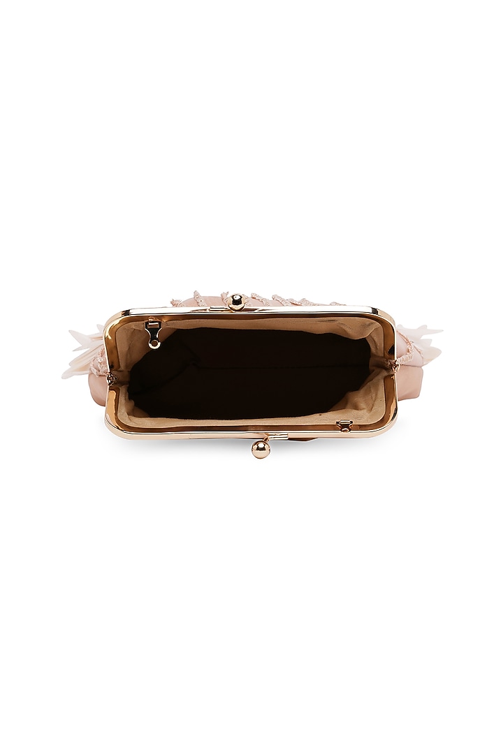 Pink Suede Embellished Clutch by Richa Gupta at Pernia's Pop Up Shop