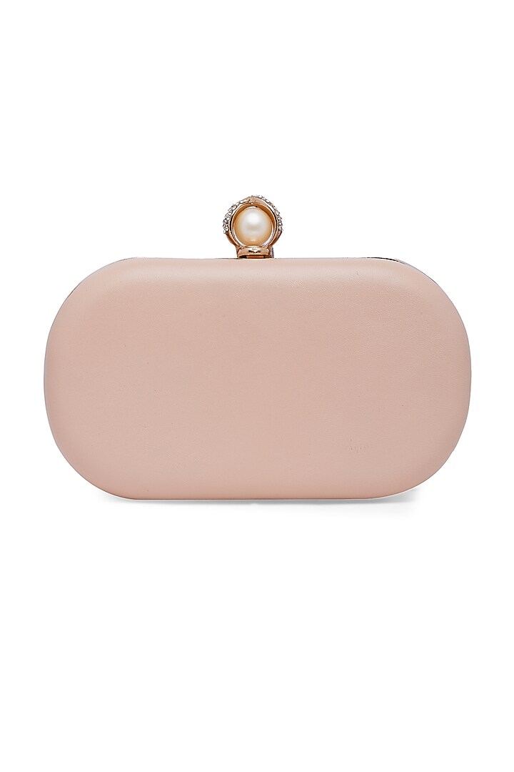 Pink Hand Embroidered Clutch by Richa Gupta at Pernia's Pop Up Shop